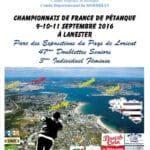 Affiche du championnat de france de pétanque