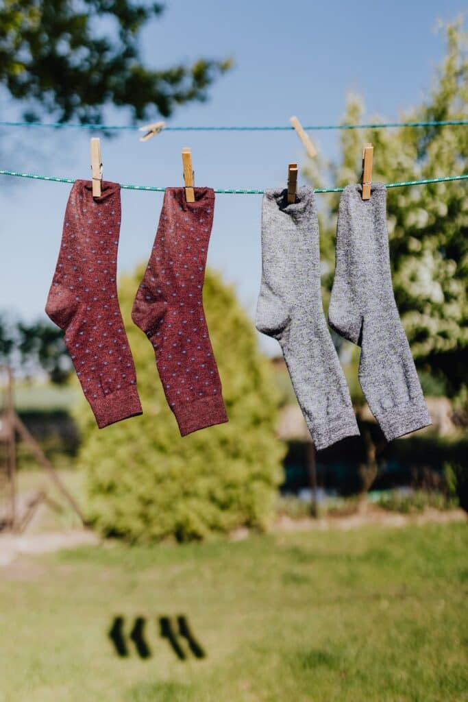 Du linge qui sèche dehors