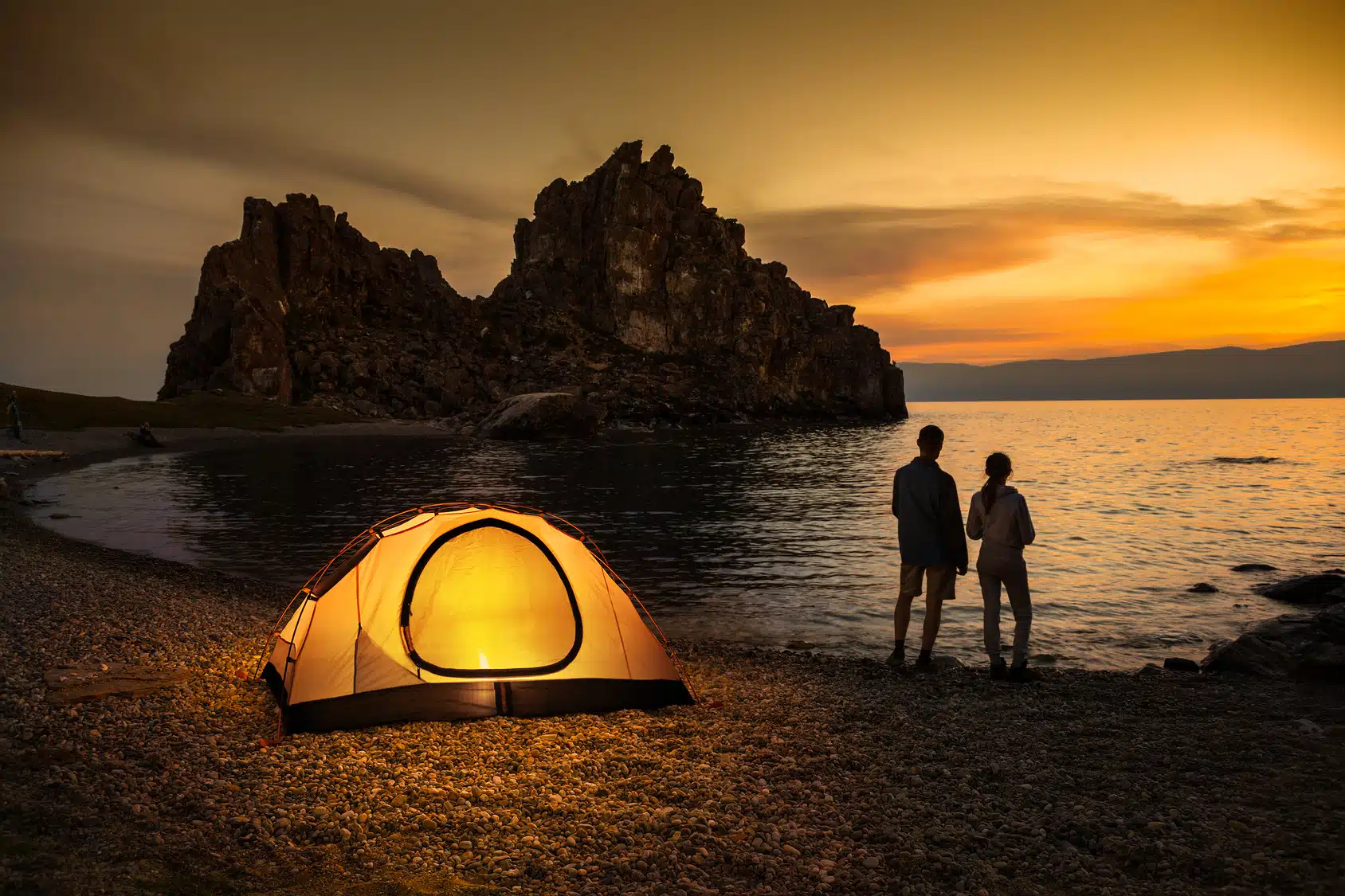 faire du camping au bord de la mer