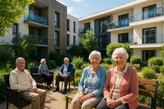Résidence senior moderne dans le Morbihan avec jardin ensoleillé